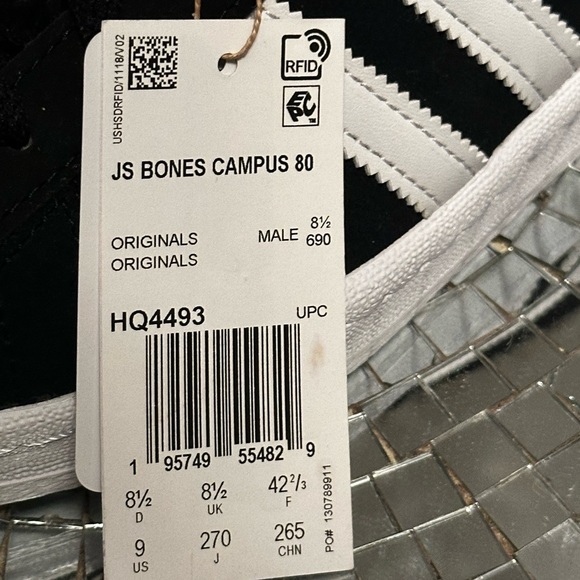 Adidas Campus 80s x Jeremy Scott x 'Bones - Black' - Picture 4 of 5